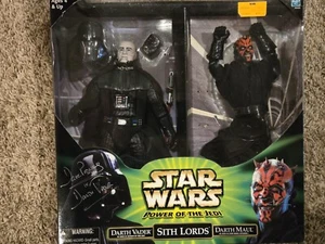 Htf Potj Sith Lords doppelt signiert 2er Pack Darth Vader Prowse Darth Maul Park Echtheitszertifikat - Bild 1 von 11