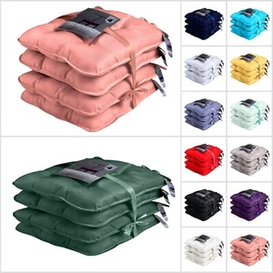 Paquete de 4 almohadillas de cojín para silla para oficina escritorio comedor hogar corbata (2 cm) - Imagen 1 de 78