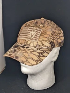 Kryptek Highlander Flag Hat Cap with pre-curved visor. Q3 sweatband. Adjustable - Picture 1 of 7