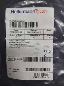 HellermannTyton 156-01345 1-teilige Befestigungskrawatten mit Rohrclip, 6,0" lang 250 Stck. - Bild 1 von 4
