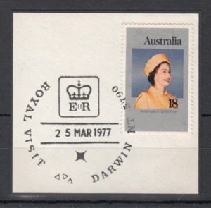 Australian  Stamps. Decimal.Postmark.Royal Visit.Darwin.1977 - Picture 1 of 1