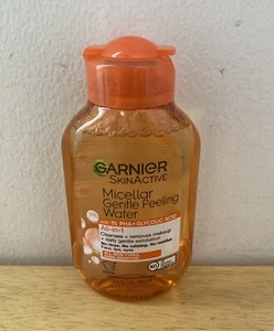 Garnier SkinActive Micellar Gentle Peeling Water All-in-1 Travel Size 3.4 fl oz - Picture 1 of 3