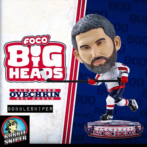 ALEX OVECHKIN Washington Capitals Bighead "800 Career Goals" NHL Bobblehead Cover