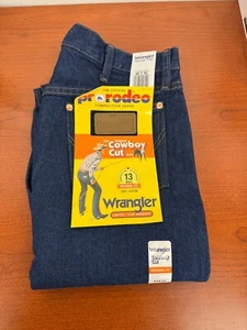 WRANGLER Men's Cowboy Cut 13MWZ Original Fit Blue Jeans Size-32x32 (Brand New) - Picture 1 of 4