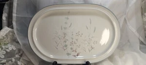 Vintage Noritake Stoneware Oval Serving Platter, 14"x9.5" Woodstock Pattern - Picture 1 of 18