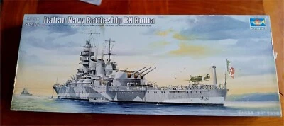 Trumpeter Corazzata battleship Roma 1/350 Marina M Italiana Sealed + Accessori - Immagine 1 di 4