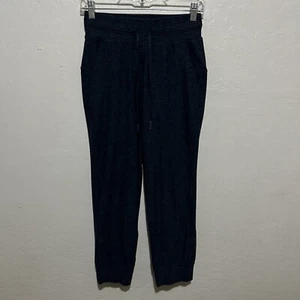 Lululemon READY TO RULU JOGGINGHOSE KURZ GESCHNITTEN – meliert schwarz blau Damengröße 4 - Bild 1 von 12