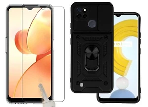 Etui Housse Coque + Verre Trempé pour Realme C21 C21y C25y C31 C35 C51 C53 C67 - Photo 1 sur 12