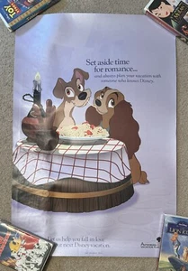 Authorized Disney Vacation Planner Poster WDW Park Lady And The Tramp 34.5x23 - Picture 1 of 4
