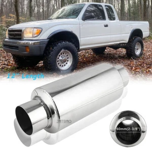 Resonador silenciador de escape de 2,5"" tono profundo 12"" de largo para Toyota Tocoma - Imagen 1 de 13