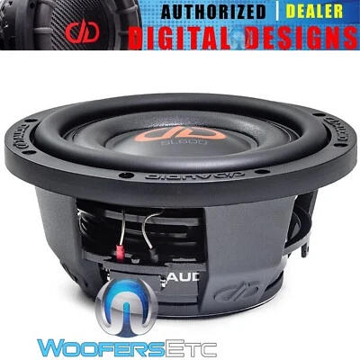 DD AUDIO SL608-D2 8" SLIM SHALLOW 600W DUAL 2-OHM CAR SUBWOOFER BASS SPEAKER NEW - Image 1 of 4