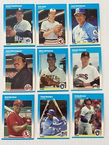 1987 FLEER UPDATE Baseball Cards.   Singles.   You Pick to Complete Your Set