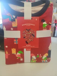 Wondershop Kids' Gnomes 2-piece Family Sleep Set Christmas Pajamas Size 5 NEW  - Picture 1 of 1