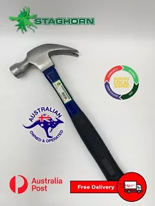 Claw Hammer Fibreglass Handle 450g - BULK BUY - WHOLESALE - STAGHORN - Picture 1 of 6