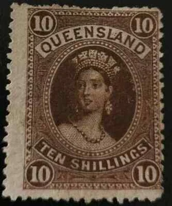 Queensland: 1886 Queen Victoria - Thick Paper, New Waterma. (Collectible Stamp). - Picture 1 of 1