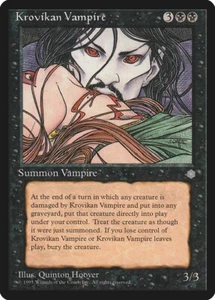 MRM FR/VF Vampire Krovois - Krovikan Vampire FRANCAIS MTG magic ICE - Picture 1 of 1