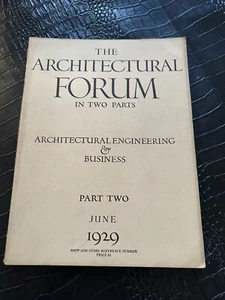 JUNE 1929 part two - Architectural Forum architecture Magazine - Picture 1 of 1