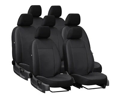 TAILORED SEAT COVERS For VW TOURAN 7 Seats 2006-2010 ARTIFICIAL LEATHER - Image 1 of 4