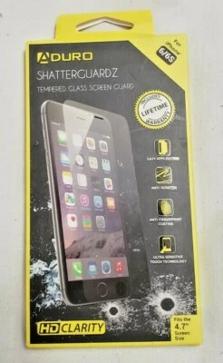 Aduro Shattercuardz Tempered Glass HD Clarity Screen Protector For iPhone 6/6S - Image 1 of 4