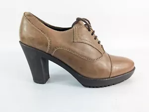 SAX scarpe tacco alto in pelle marrone chiaro UK 4,5 - Foto 1 di 7