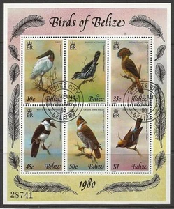 BELIZE. 1980. Birds Miniature Sheet. SG: MS567. Fine Used. - Picture 1 of 1
