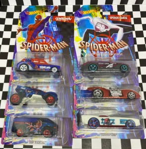 *COMPLETE SET* Hot Wheels 2018 Spider-Man Into the Spider-verse Series 1/64 - Picture 1 of 8