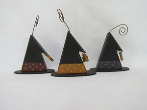Primitive Style Halloween Witch hat photo holders or ornaments Collins RW-8121 - Picture 1 of 4