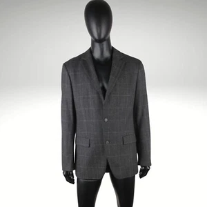 HUGO BOSS MAXWELL Men's Grey Check Windowpane Sport Coat Jacket Blazer 52 42 ' R - Picture 1 of 24