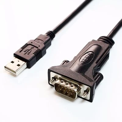 Tera Grand USB 2.0 to RS232 Serial DB9 6' Cable w/FTDI Chip, Male Thumbscrews - Image 1 of 4