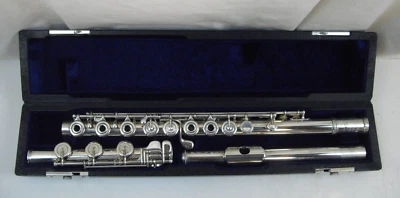 FLAUTA HECHA A MANO WILLIAM S. HAYNES AGUJERO ABIERTO EN LÍNEA G AGUJEROS TONO SOLDADO PIE B Foto 1 de 4