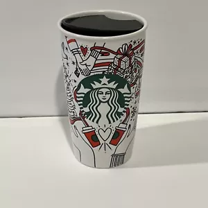 Starbucks 2017 Holiday Traveler Ceramic Red Cup (11078286) - Picture 1 of 7
