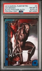 Marvel Fleer 2013 Retro Black Panther Adi Granov autógrafo PSA 8/10 automático - Imagen 1 de 2
