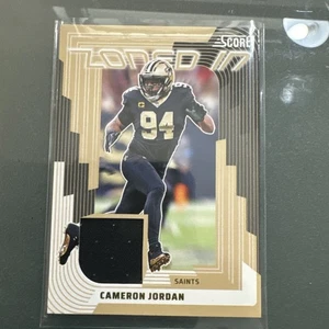 2025 Score Cameron Jordan Zoned In Jersey Card Relic New Orleans Saints - Bild 1 von 2