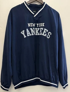 Pullover cortavientos vintage cosido de los New York Yankees para hombre talla XL - Imagen 1 de 5