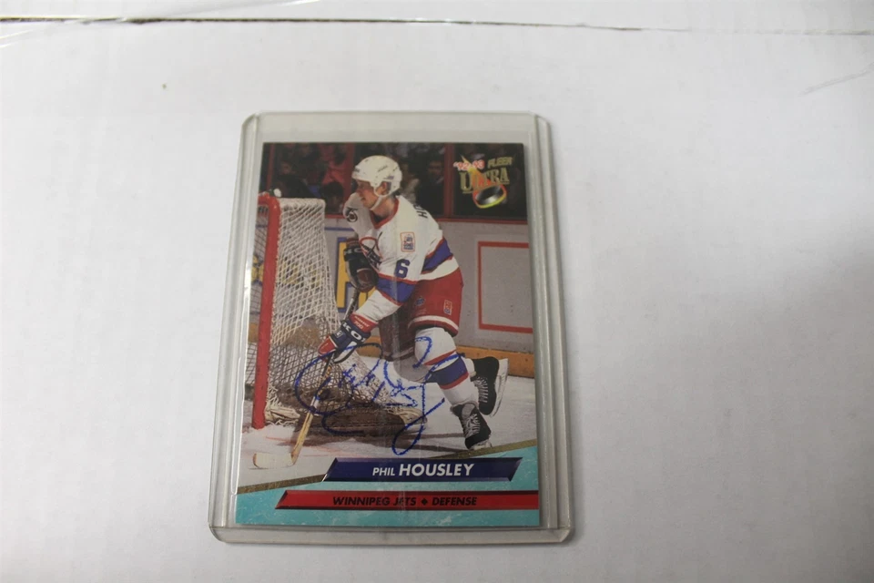 1992-93 Fleer Ultra Hockey Phil Housley Card #241 Autographed  - Image 1 of 4