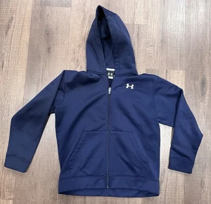 Under Armour Jungen Hoodie mit Reißverschluss, Größe M dunkelblau - Bild 1 von 7