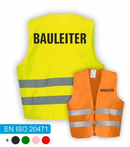 BAULEITER Warnweste | Signalweste | Sicherheitsweste nach DIN ISO 20471 - Bild 1 von 15