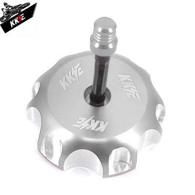 Cubierta de tapa de combustible KKE para Honda XR80R 100R XR650L CRF250R 450R 2004-2016 plateada Foto 1 de 4
