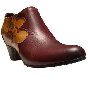 BOTINES RETRO BOHEMIOS SOCOFY TALLA 8.5 TACONES CUERO.L31 - Imagen 1 de 13