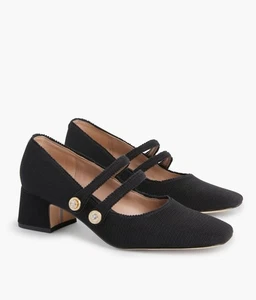 Sam Edelman Tahira Womens Sandals Black Mary Jane Pump Square Toe Heels US 9.5 - Picture 1 of 10