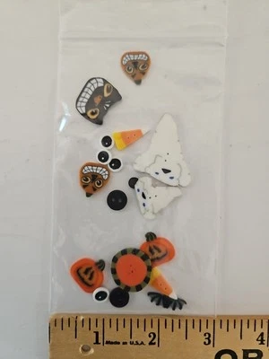 12X Just Another Button Company HAUNTED Polymer Clay Buttons for Cross-Stitch - Image 1 of 4