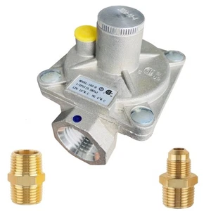 1/2 inch Gas Pressure Regulator, Natural Gas 4" WC/LP Propane 10" WC Out Pres... - Picture 1 of 9