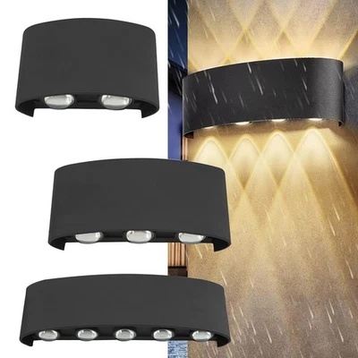 LED Wandleuchte Wandlampe Innen Außen lampe mit Bewegungsmelder Up Down 4W-10W - Bild 1 von 4