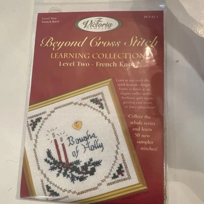 The Victoria Sampler Beyond Cross Stitch Level 2-French Knot- BOUGHS OF HOLLY - Image 1 of 3