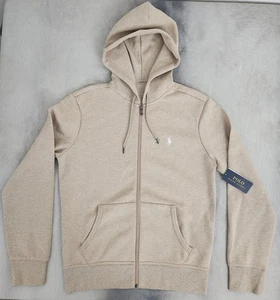 Polo Ralph Lauren Full-Zip Beige Heather Men's Size Medium New With Tags  - Picture 1 of 12