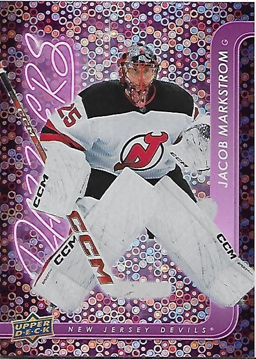 2024-25 UD #DZ-147 JACOB MARKSTROM DAZZLERS PINK 24-25 UPPER DECK DEVILS - Image 1 of 1