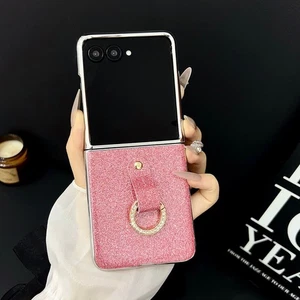 Handyhülle Für Samsung Galaxy Z Flip7 6 5 4 3Glitzer Staubdichte Case Ringhalter - Bild 1 von 17