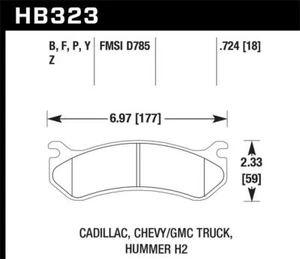 Hawk Performance HB323P.724-MZ SuperDuty Disc Brake Pad - Picture 1 of 4