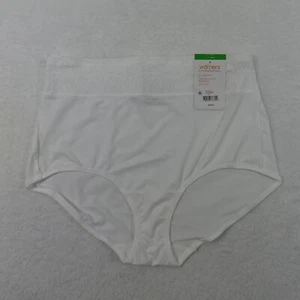 Warners Underwear Womens 7 Large White Brief Microfiber High Waist 1 Pair - Picture 1 of 24