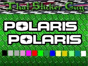 2 stickers for Polaris 2 color 12 inch turbo 1000 ranger general 800 decals - Picture 1 of 9